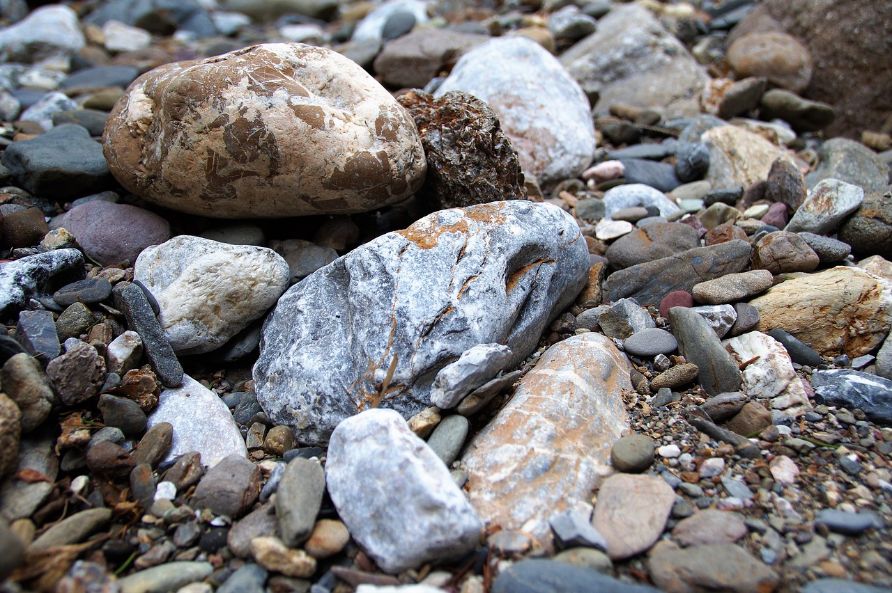 stones pebbles river free photo