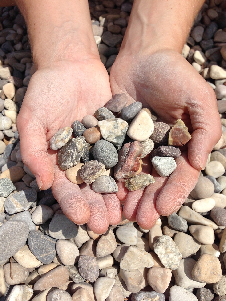 stones pebbles beach free photo