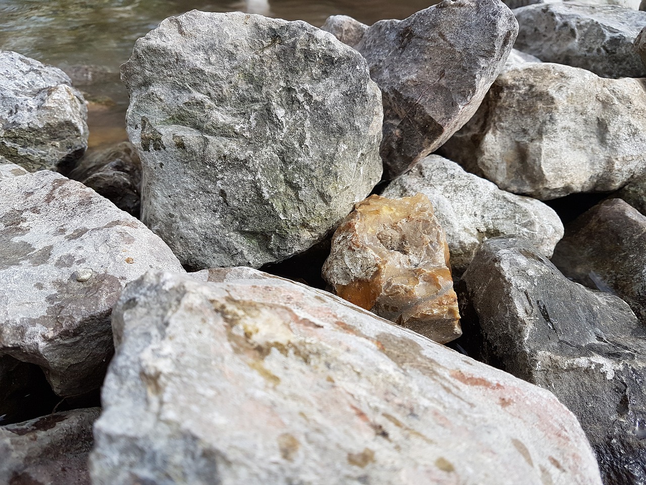 stones rocks stream free photo