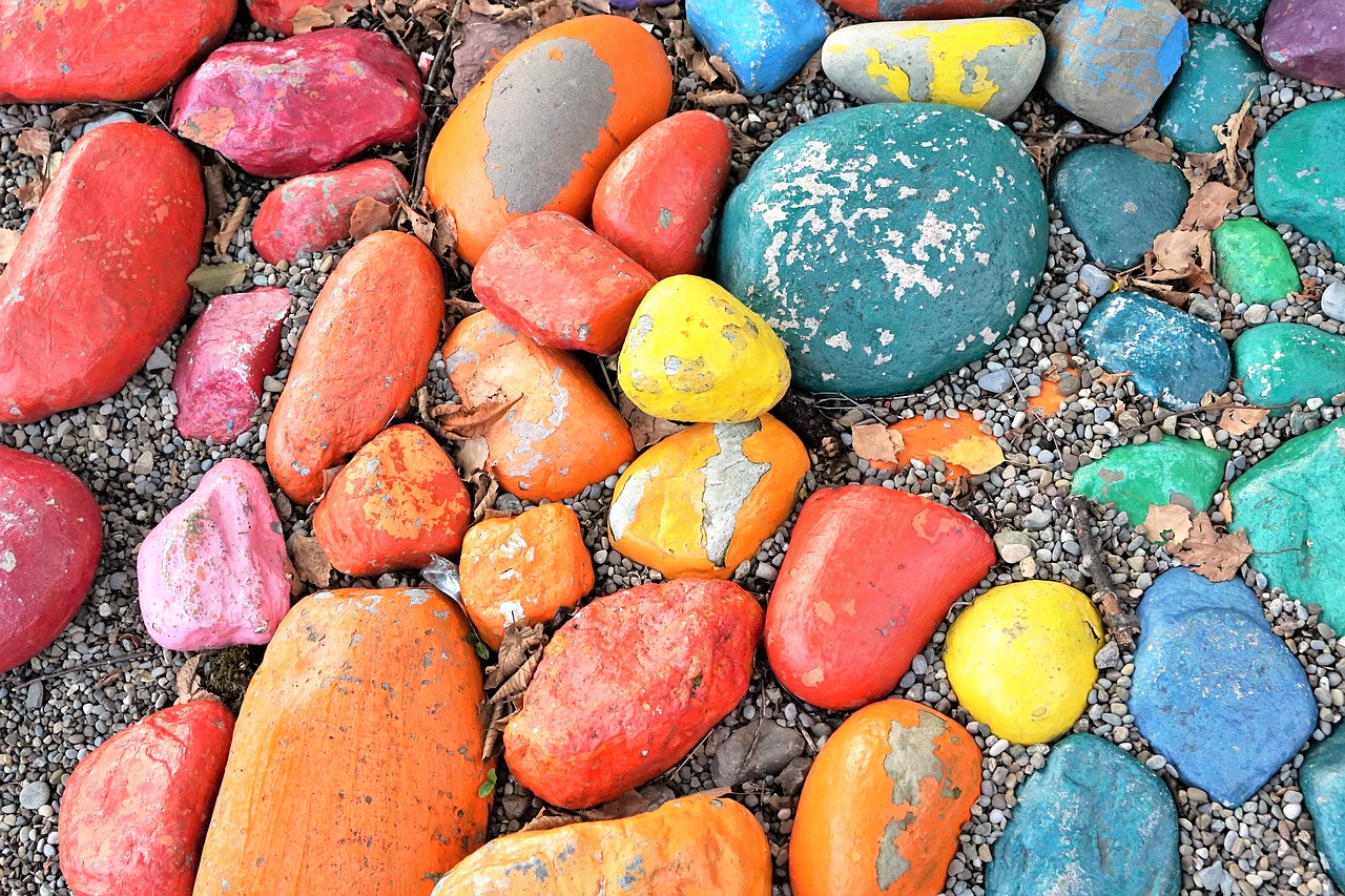 stones colorful color free photo