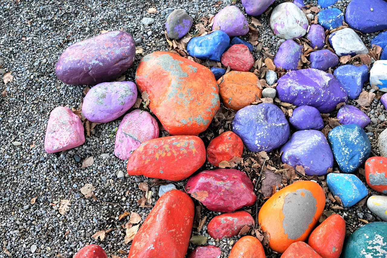 stones colorful design free photo