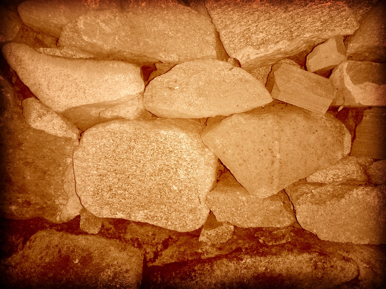 stones walls sepia free photo