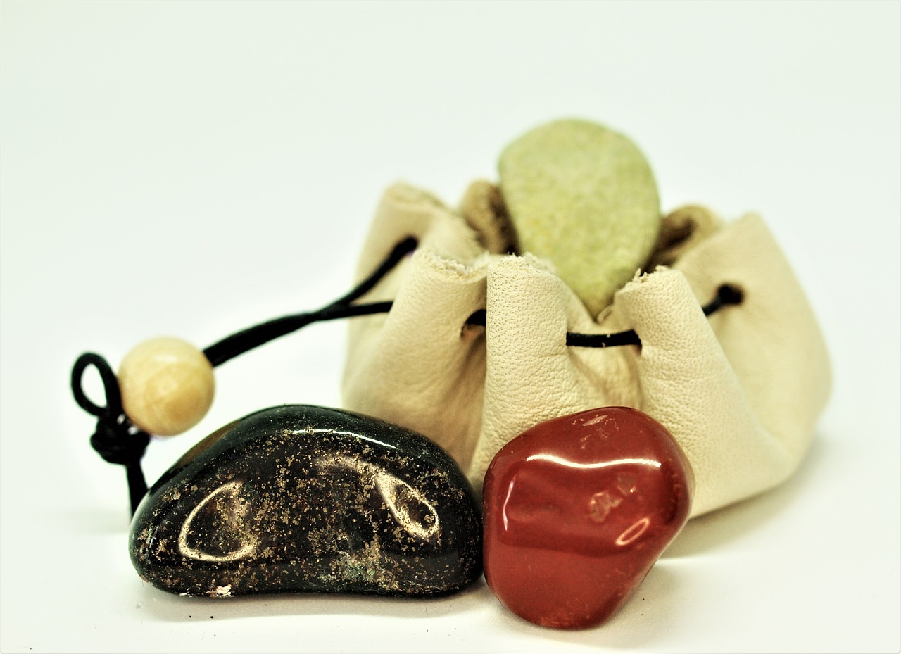 stones  bag  natural healing free photo