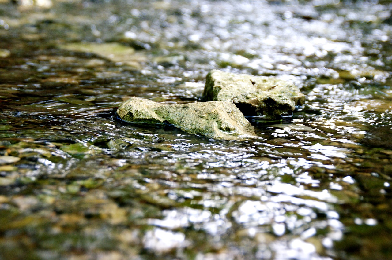 stones  river  water free photo