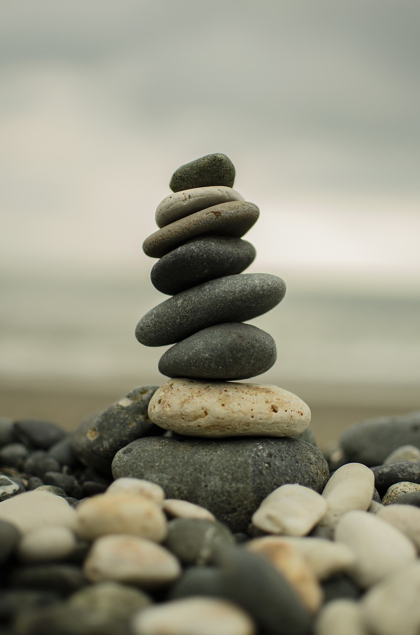 stones  abstract  beach free photo