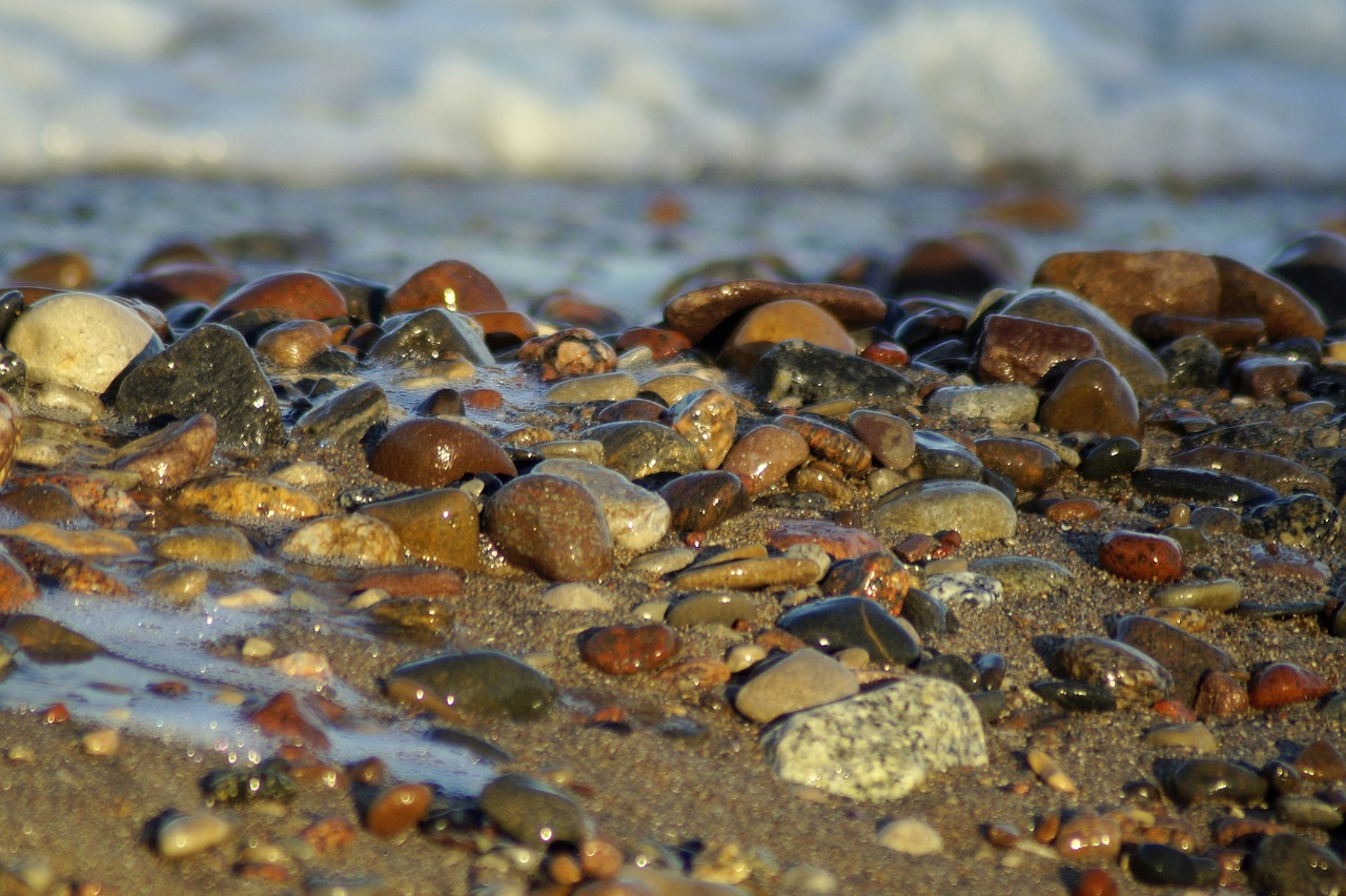 stones  beach  sea free photo