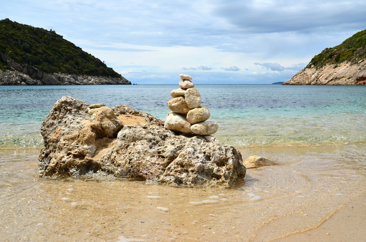 stones  sea  beach free photo