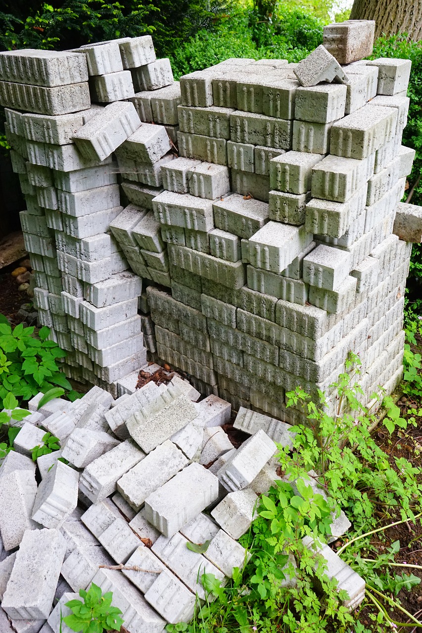 stones paving stones construction material free photo