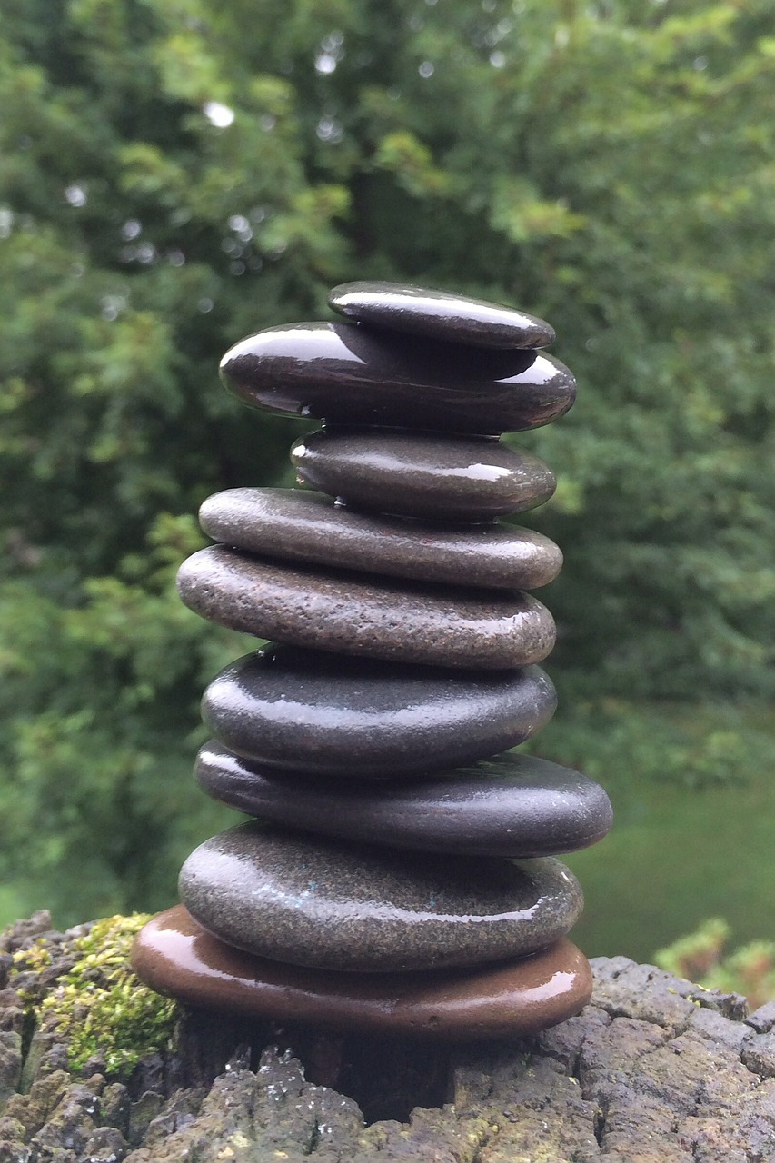 stones stacking creative free photo