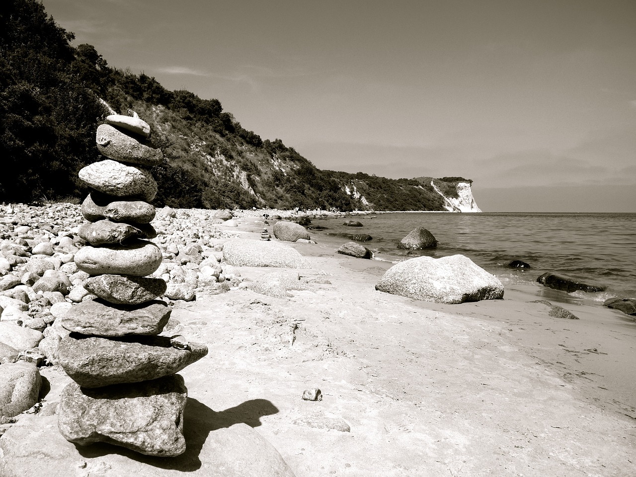 stones pebbles coast free photo