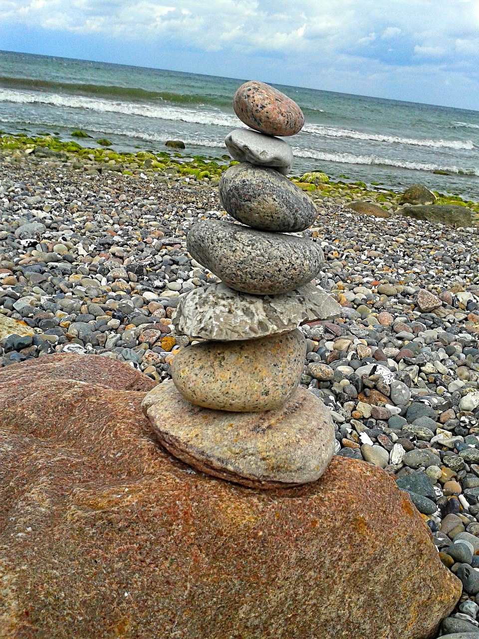 stones pebble beach free photo