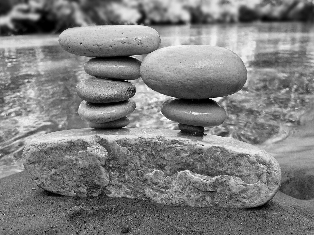 stones stacked balance free photo