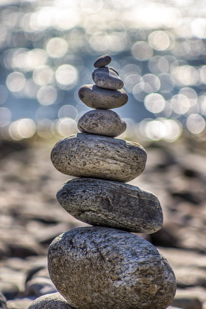 stones pebbles round free photo