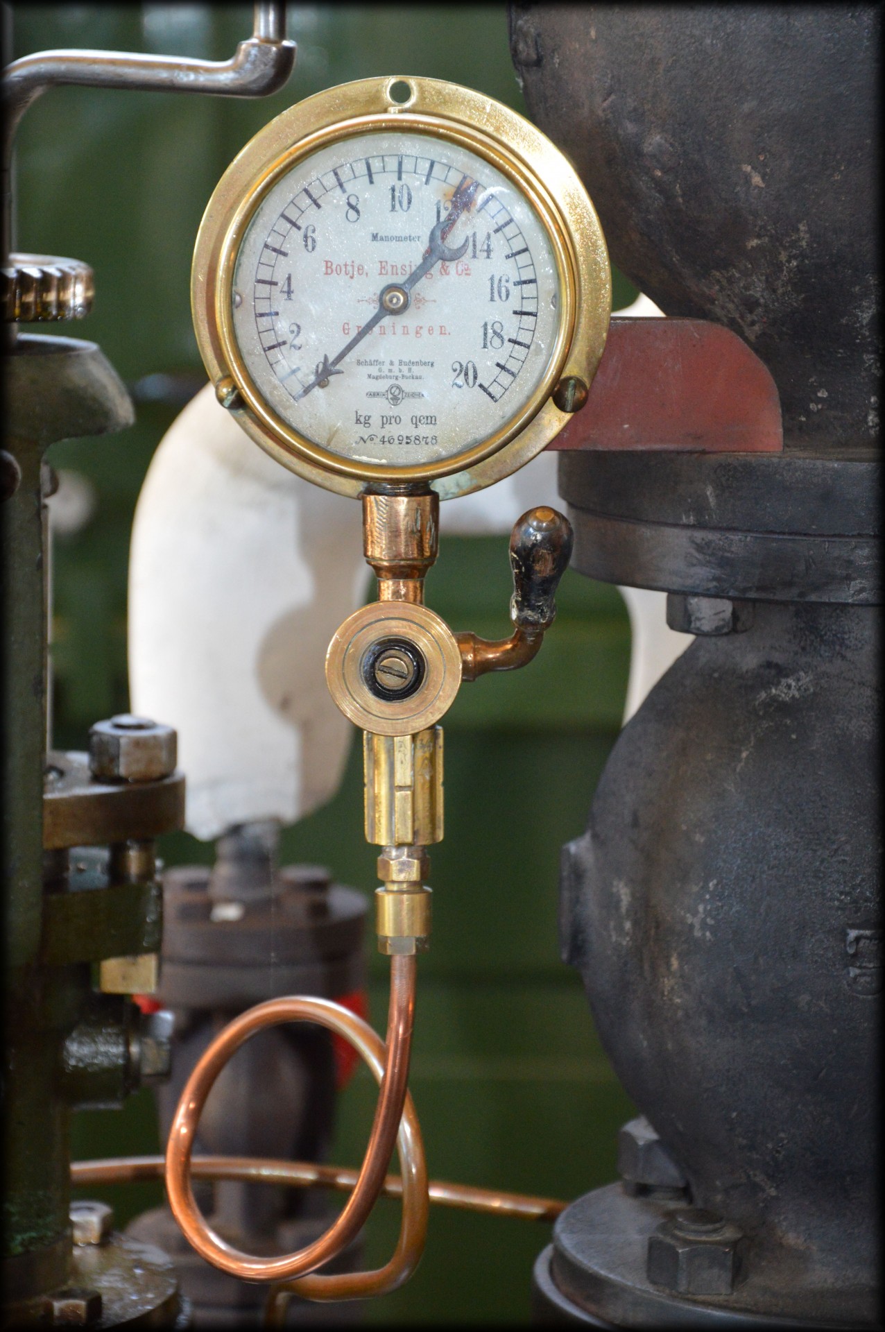 steam museum pressure gauge pumping station free photo