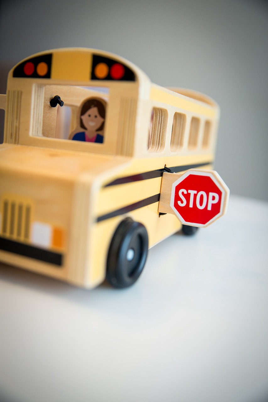 stop school school bus free photo
