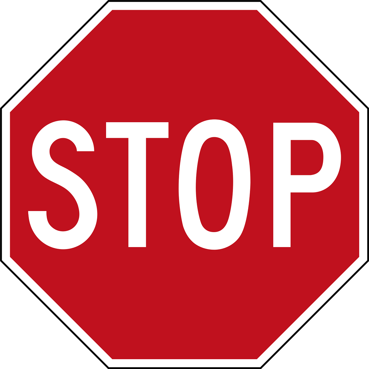 stop road panel free photo