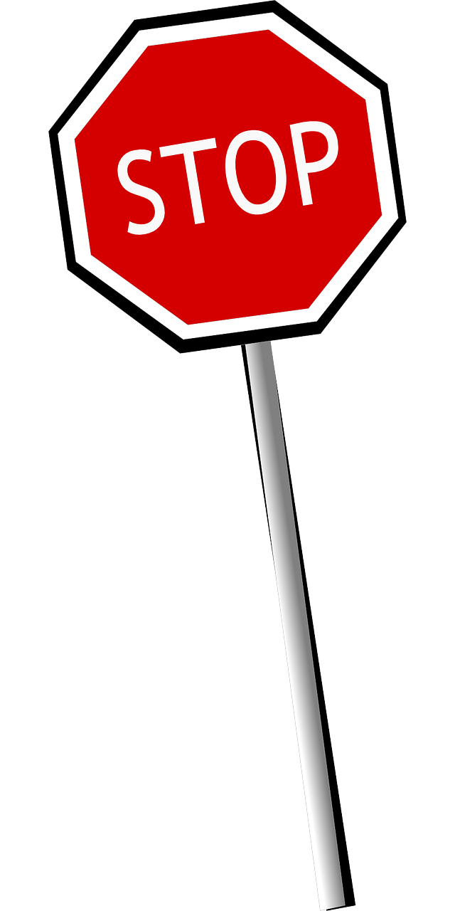 stop halt road sign free photo