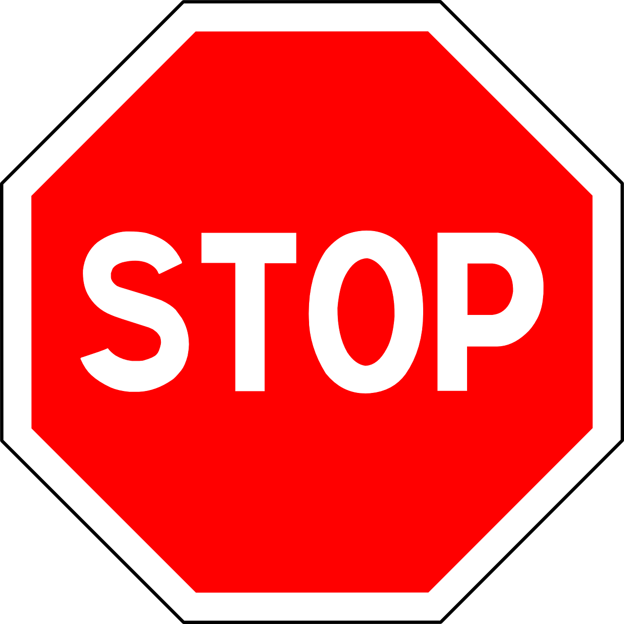 stop sign road sign free photo