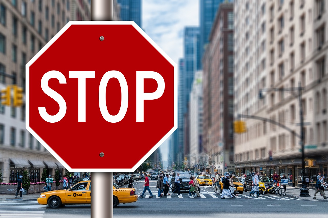 stop containing road sign free photo