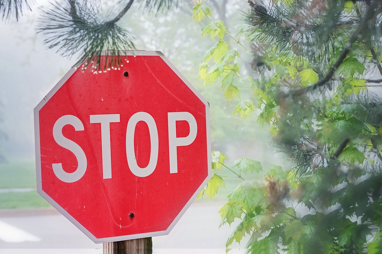 stop sign symbol free photo