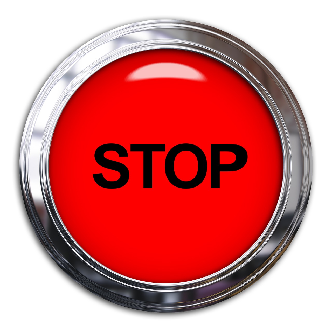 stop sign button free photo