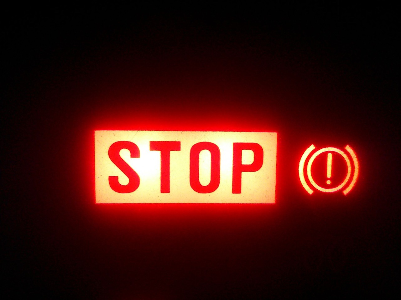 stop warning sign brake free photo