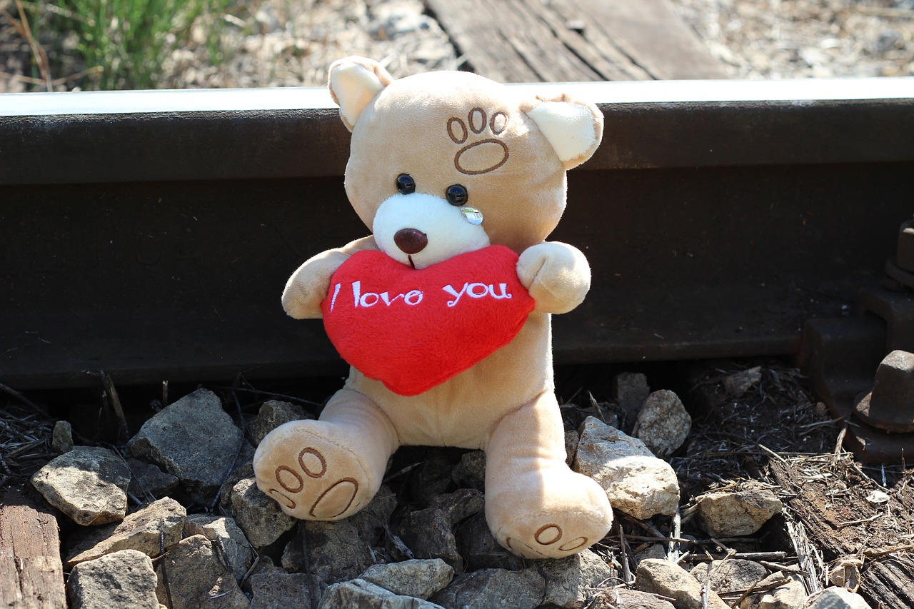 stop children suicide teddy bear crying railway free photo