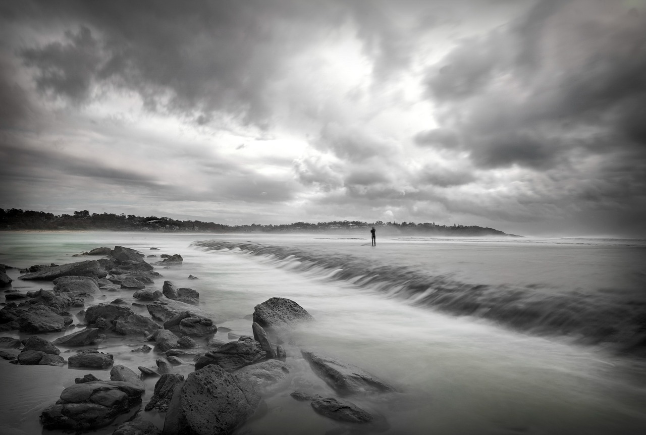 storm beach ocean free photo