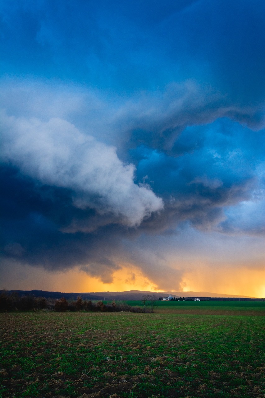 storm blue clouds free photo