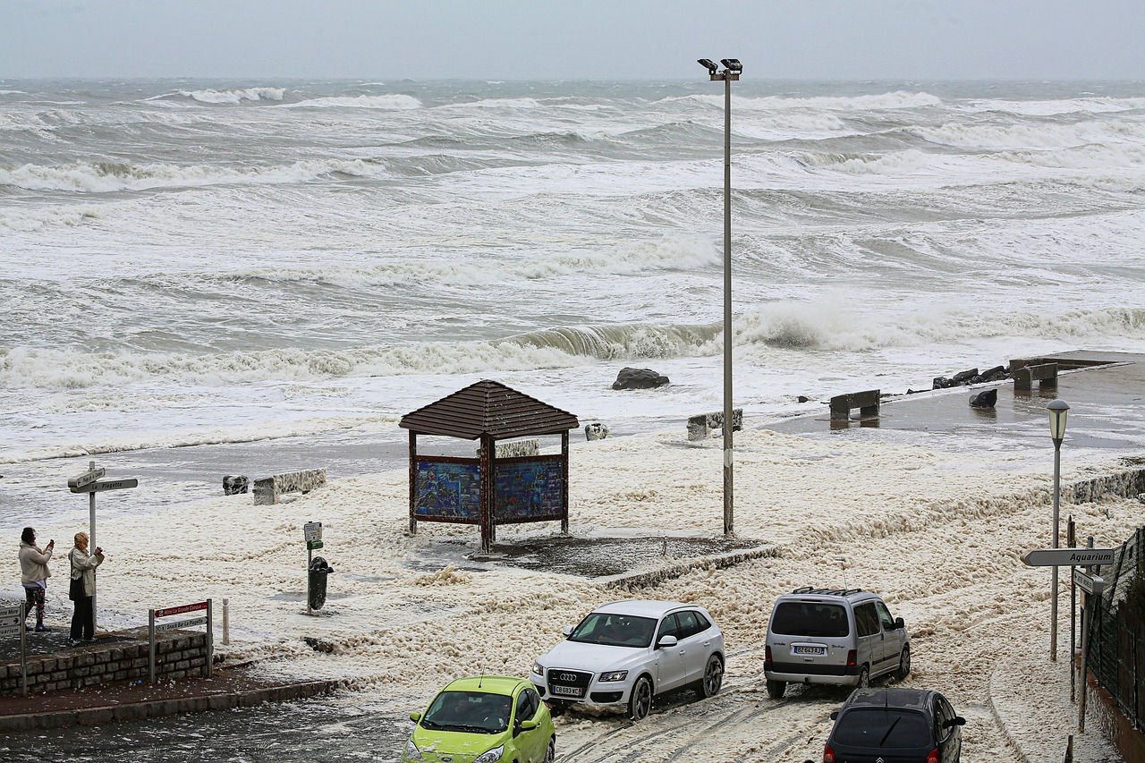 storm weather sea free photo