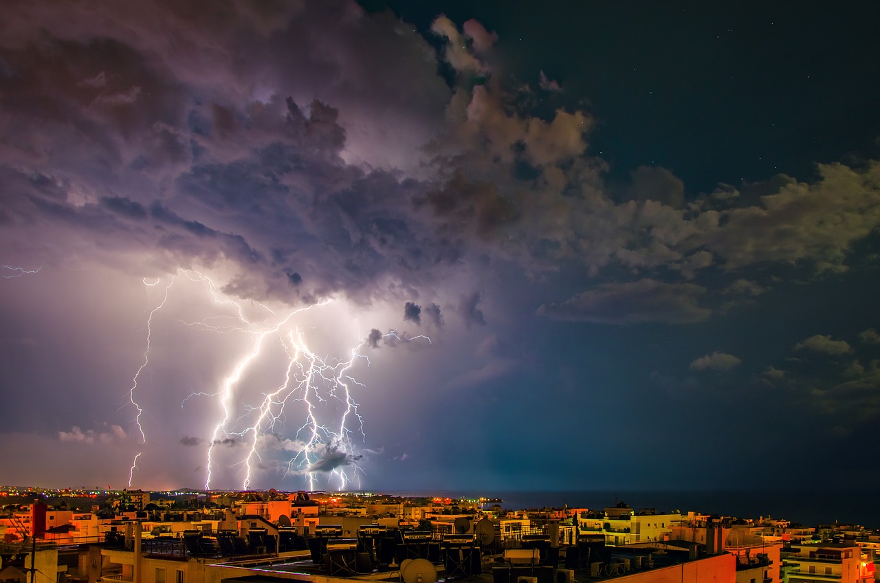 storm thunder lightning free photo