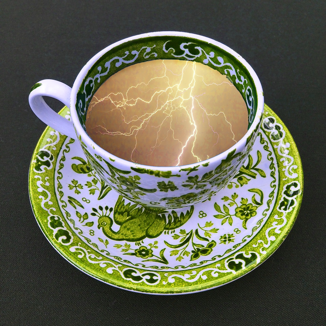 storm tea cup free photo