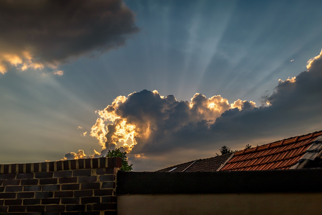 storm  sun  cloud free photo