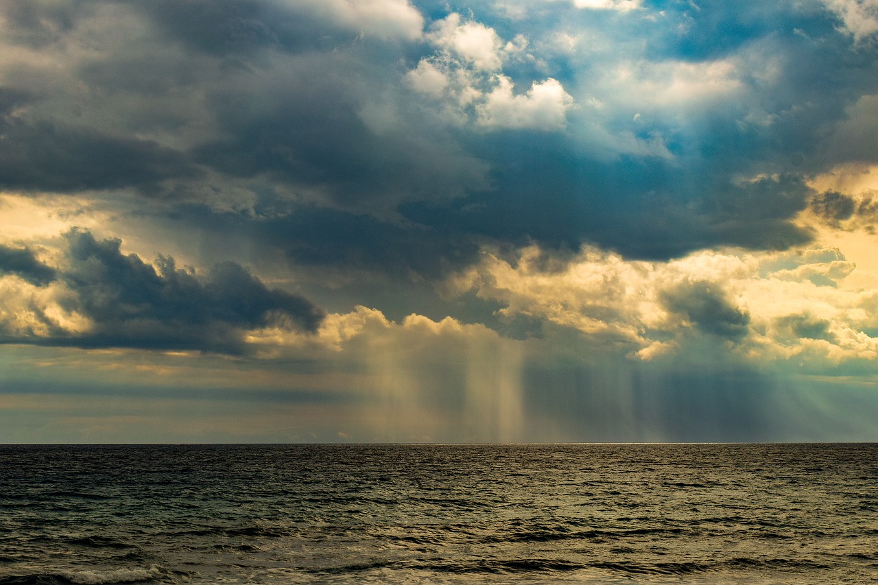 Dramatic Sea clouds Storm