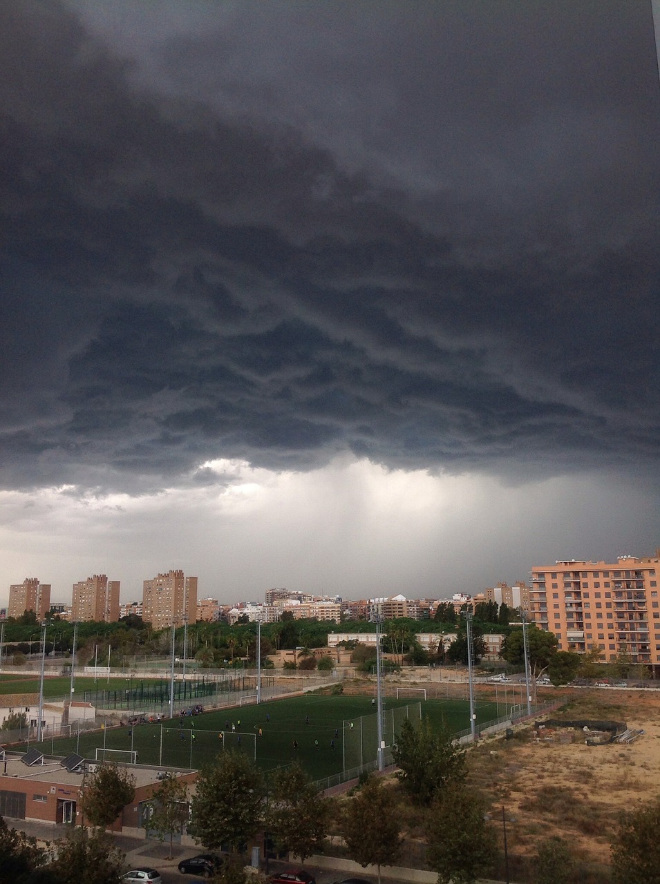 storm landscape city free photo