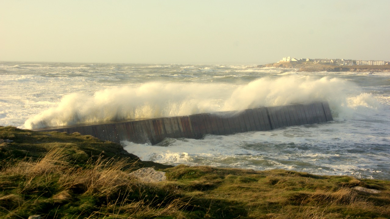 storm pier brittany free photo