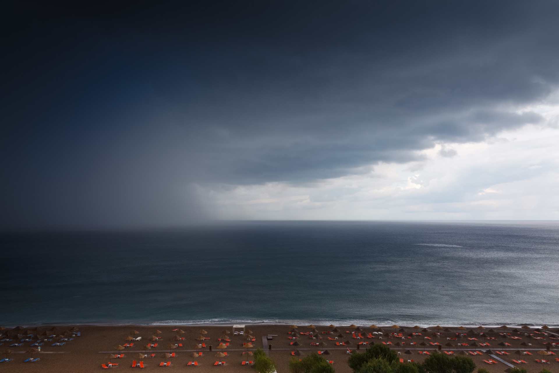 stormy sea sky free photo