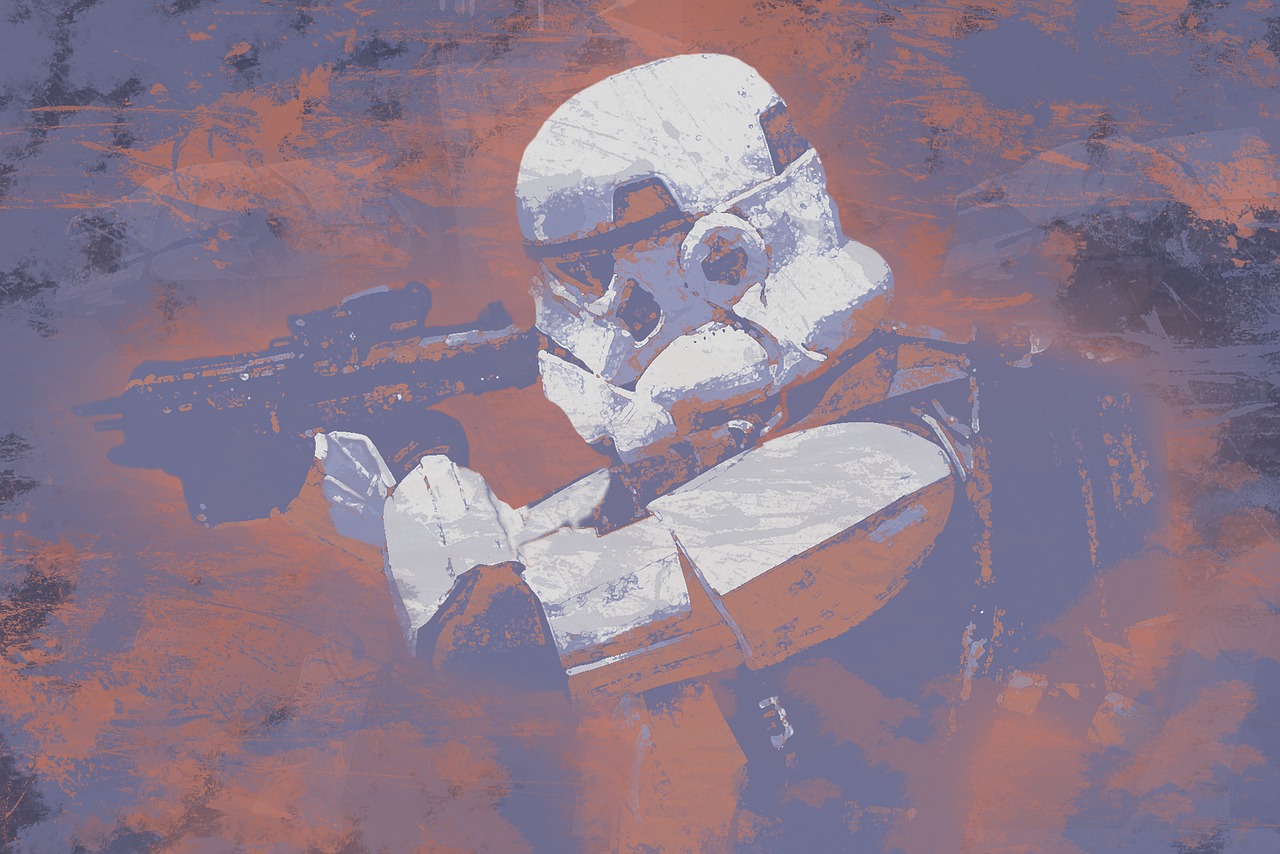 storm trooper star wars water color free photo