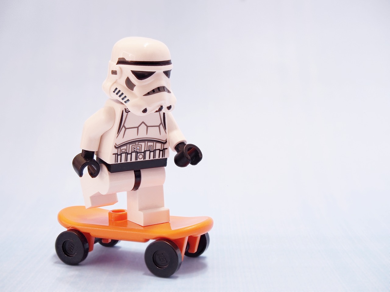 stormtrooper skateboard lego free photo