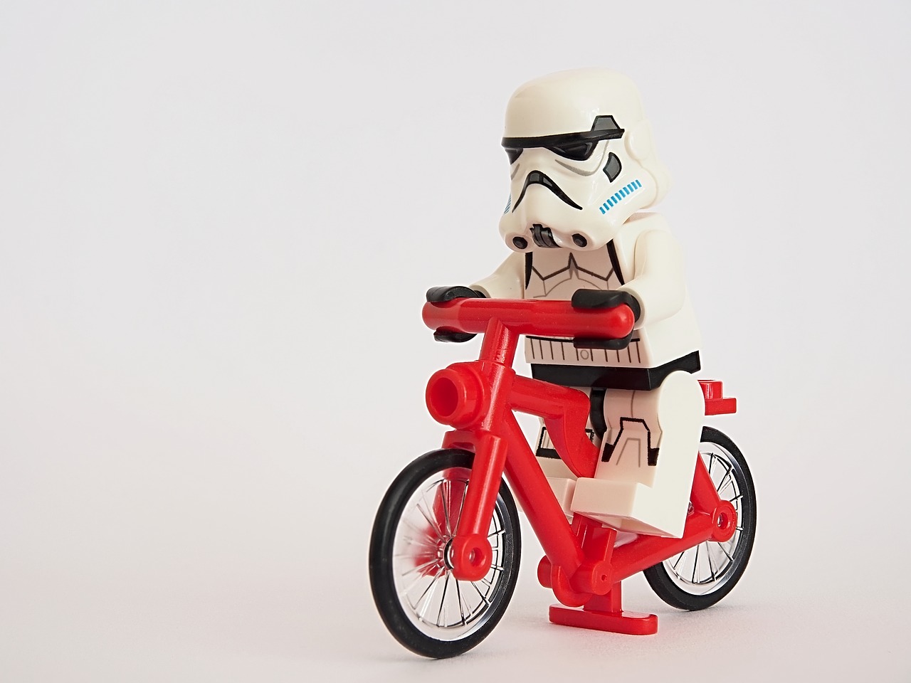 stormtrooper lego bicycle free photo