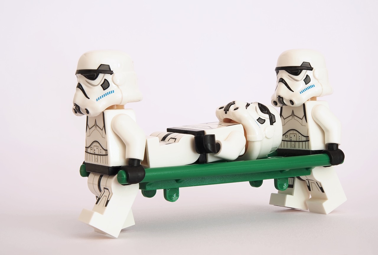 stormtrooper lego stretcher free photo