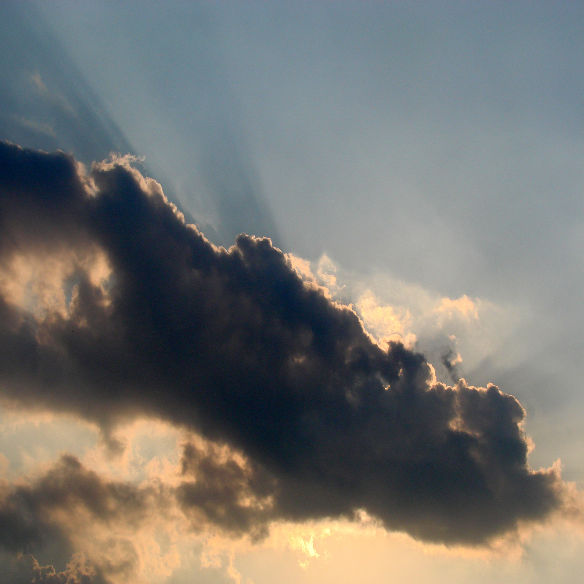 storm clouds sun summer sky free photo