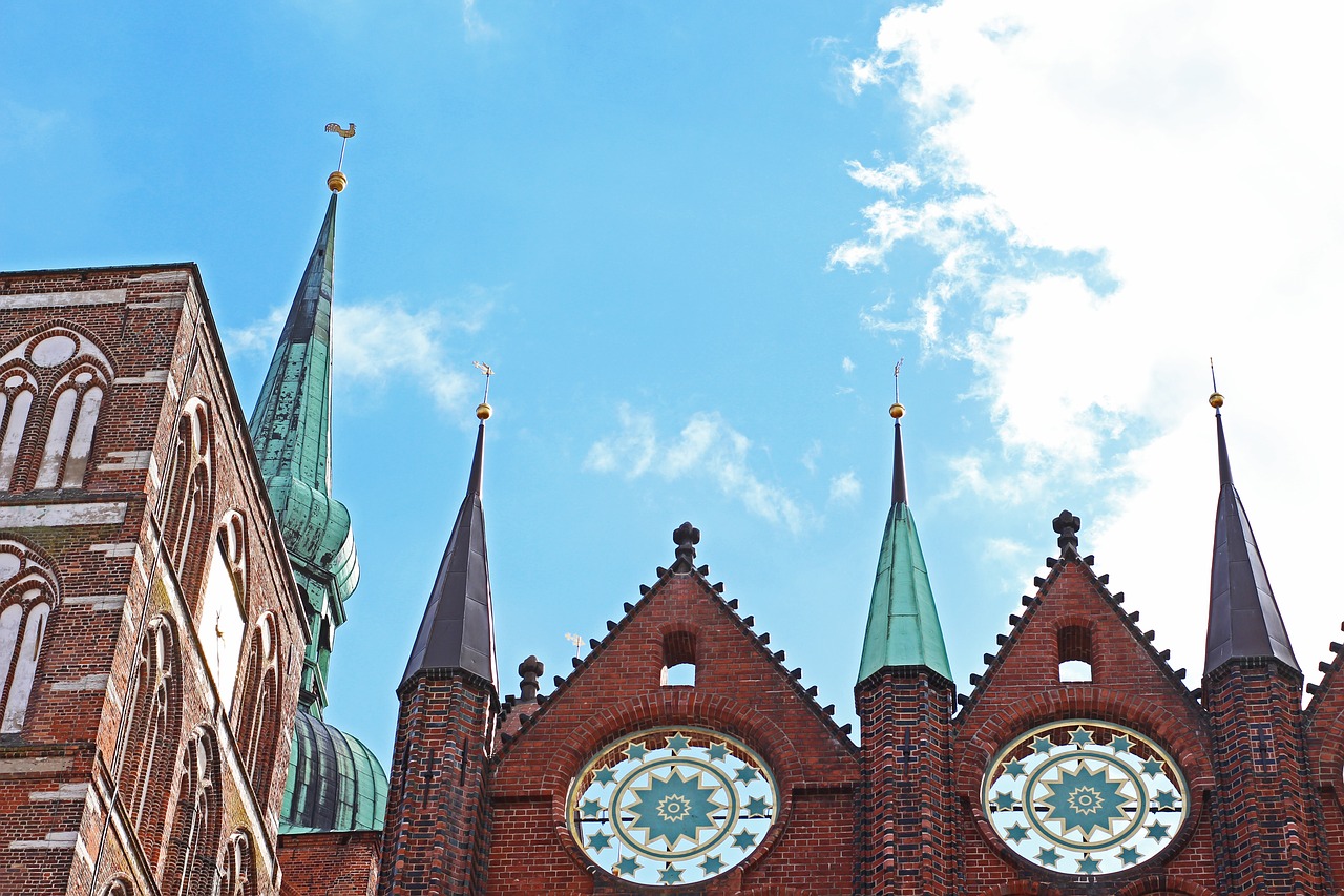 stralsund  nikolai church  town hall free photo