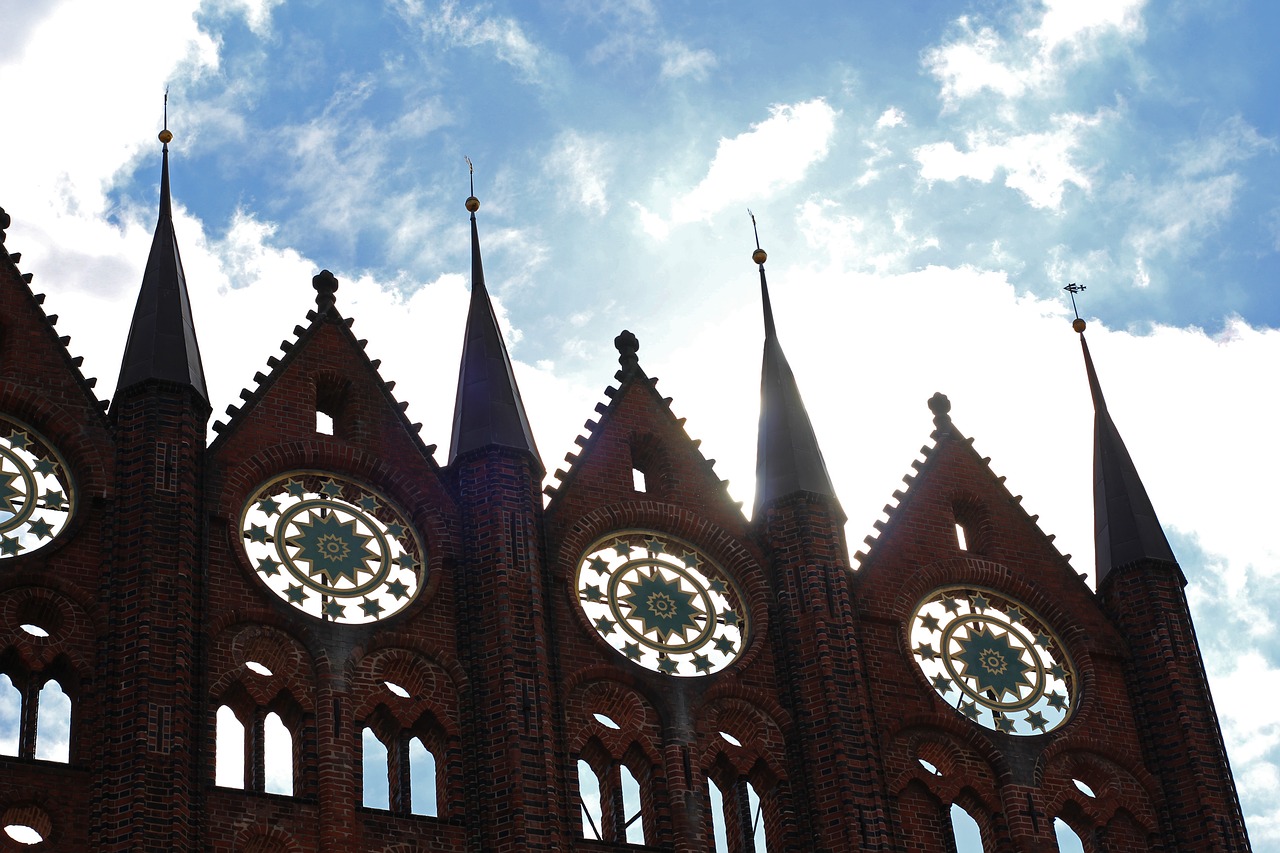 stralsund  nikolai church  town hall free photo