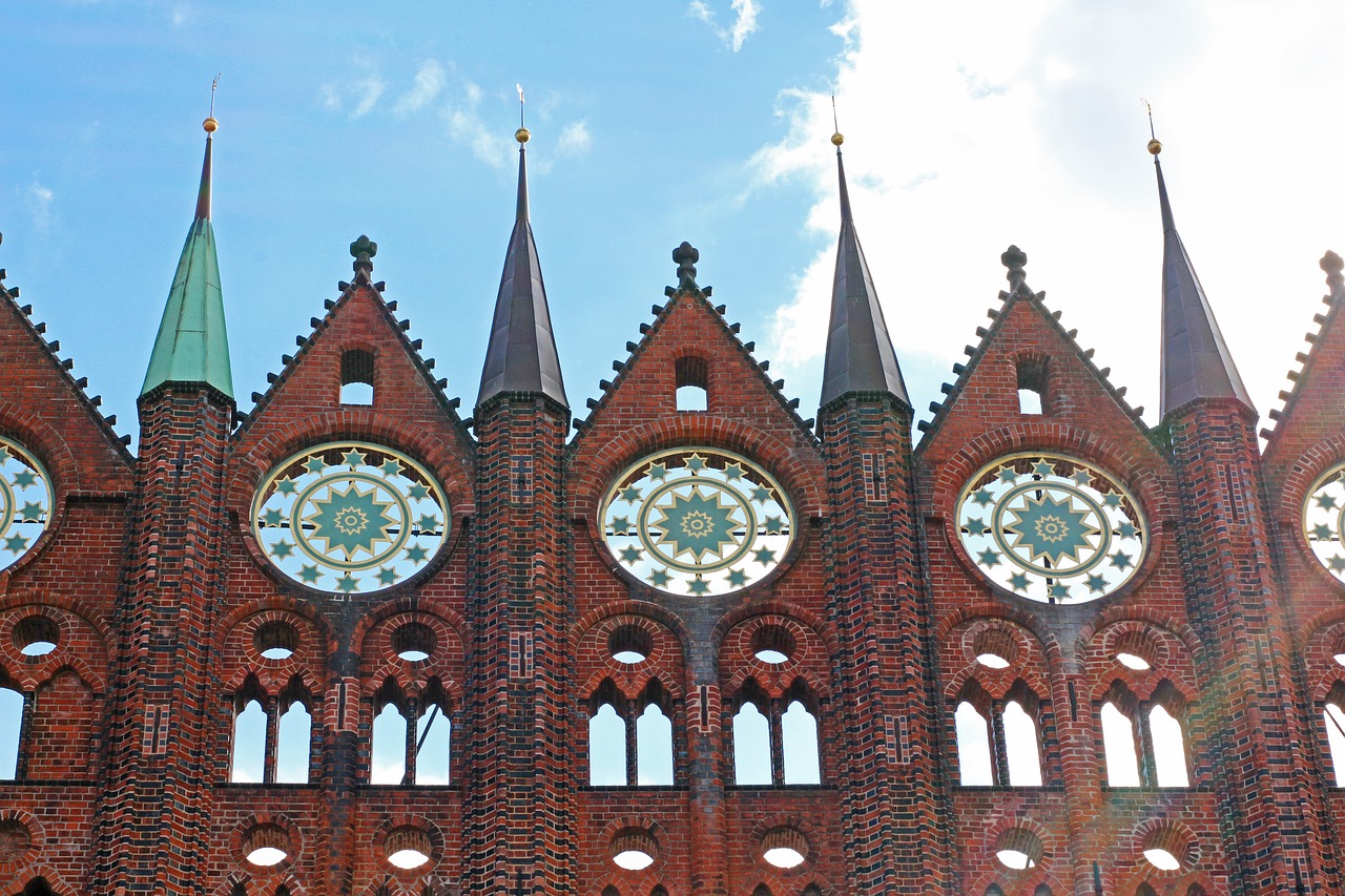 stralsund  nikolai church  town hall free photo