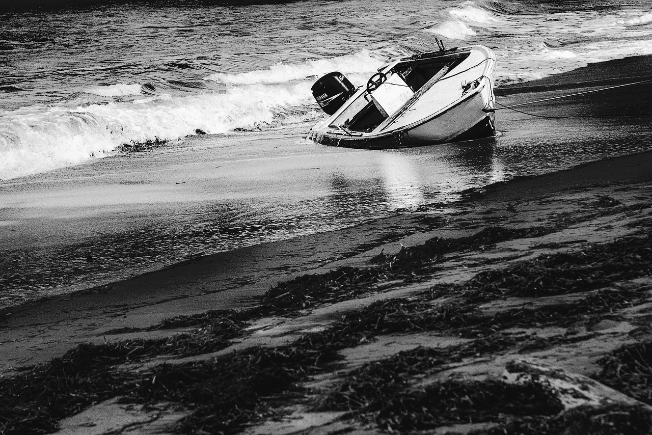 stranding  wreck  shore free photo
