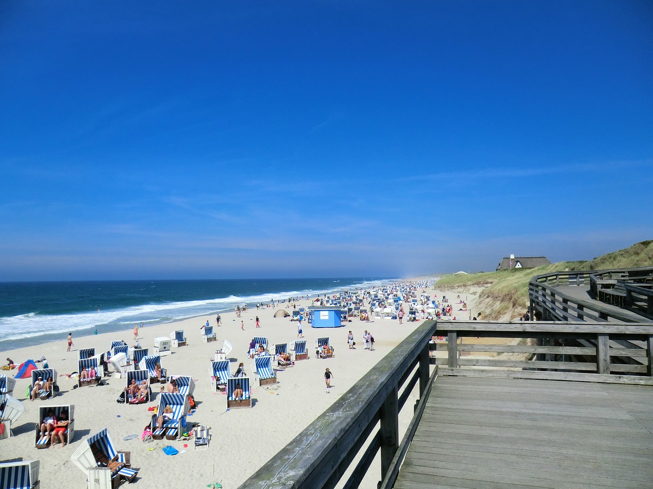 strandkorb beach sea free photo