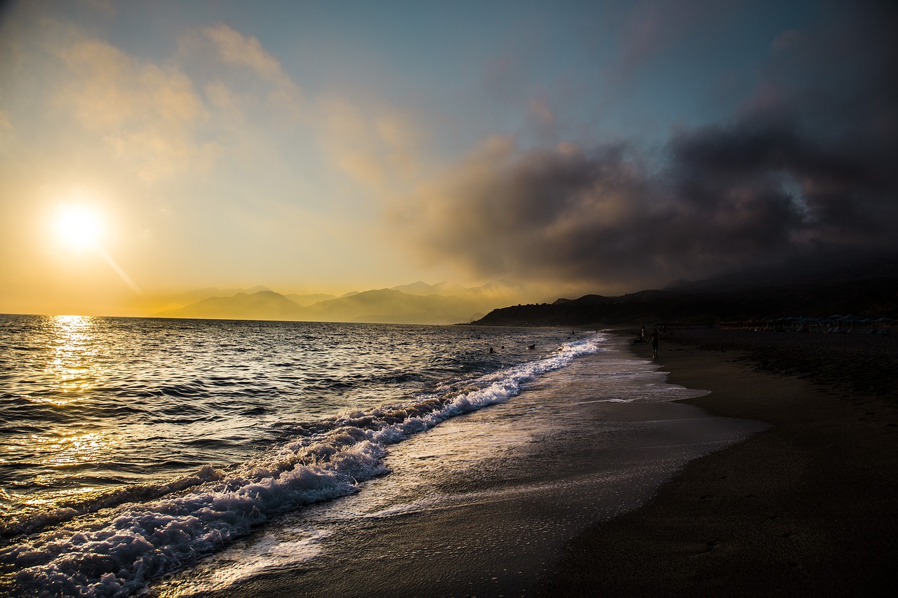 strandzee sunset coast free photo