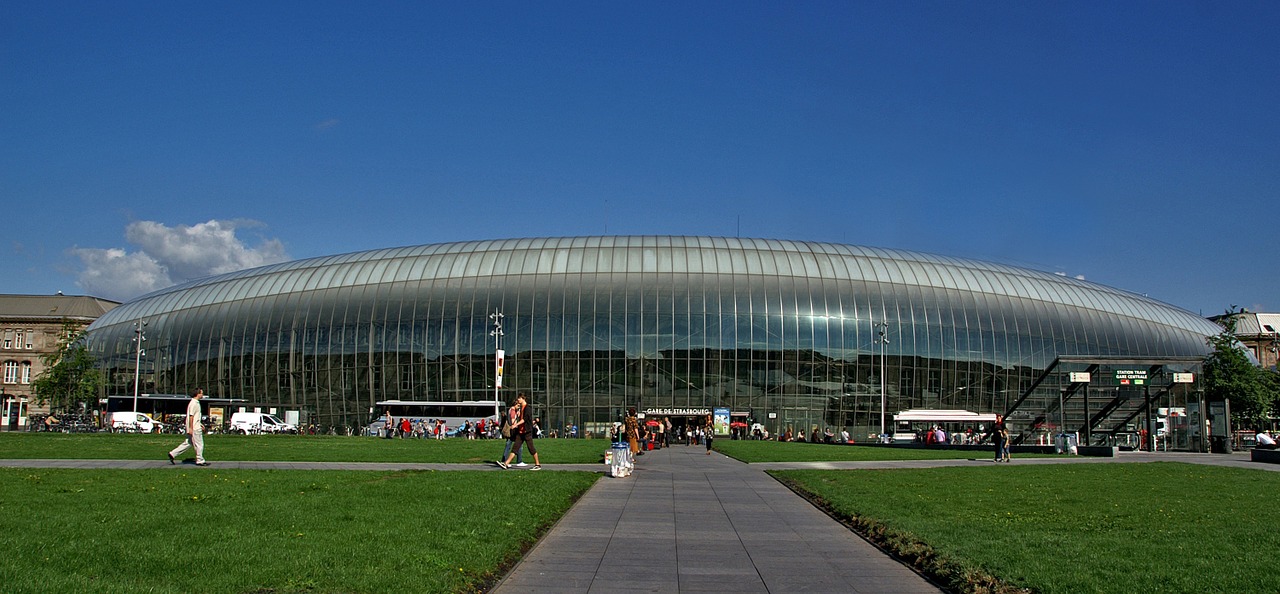 strasbourg france railway station free photo