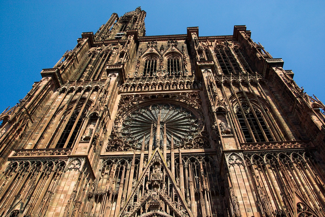 strasbourg cathedral gothic free photo